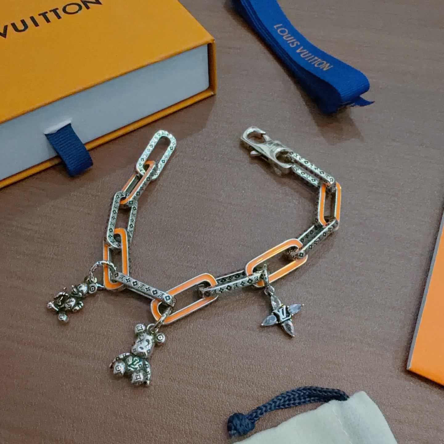Louis Vuitton Silver Charm Bracelet
